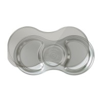 Grosmimi 不锈钢餐盘3格+透明盖子